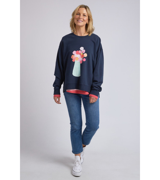 Janey floral crew