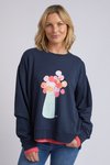 Janey floral crew