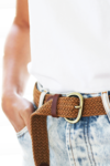 Vesta cotton woven belt