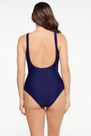 Textured patchwork swimsuit