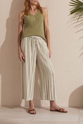 Linen blend stripe pant-pants-and-leggings-Gaby's