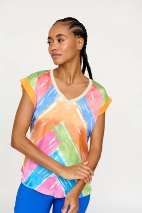 Basilia tee shirt-tops-Gaby's