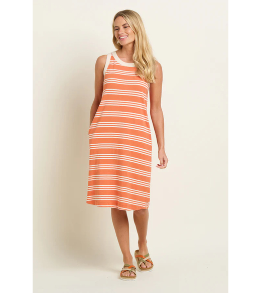 Ava stripe sleeveless dress