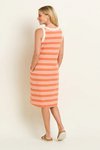 Ava stripe sleeveless dress