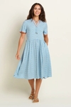 Yasmin blue midi dress