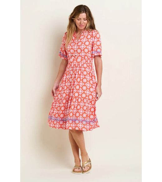 Moroccan tile midi dress