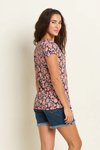 Boho floral tee shirt