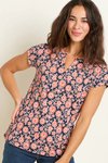 Boho floral tee shirt