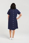 Linen button back dress