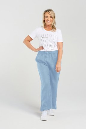 Straight leg linen pant-pants-and-leggings-Gaby's