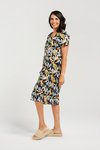 Bird of paradise bubble hem dress