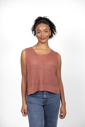 Button back sleeveless top-tops-Gaby's