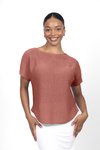 Horizontal dolman sleeve top