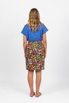 Printed skirt centre back vent