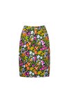 Printed skirt centre back vent