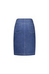 Denim skirt with back vent