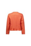 Jacket with frill hem