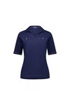 Collared polo with cuff detail