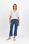 Straight leg ankle grazer jean