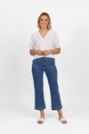 Straight leg ankle grazer jean