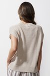 Chunky linen vest