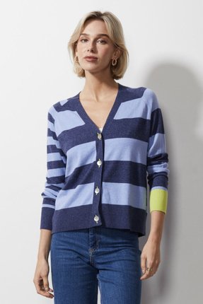 Multi stripe cardi-knitwear-Gaby's