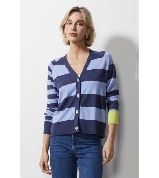 Multi stripe cardi