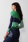 Diagonal stripe jumper