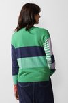 Diagonal stripe jumper