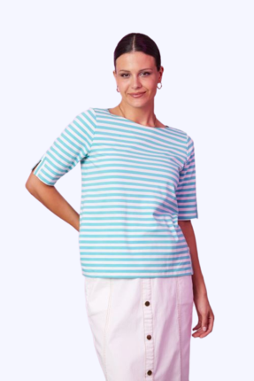 Beckett stripe tee-tops-Gaby's