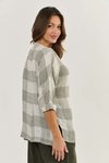 3/4 sleeve linen top