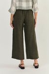 Wide leg linen pant