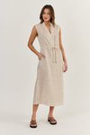 Stripe linen dress