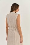 Stripe linen dress