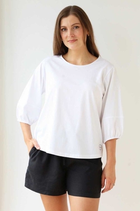 Puff sleeve top-tops-Gaby's