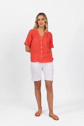 Button front top-tops-Gaby's