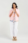 Zip front linen jacket