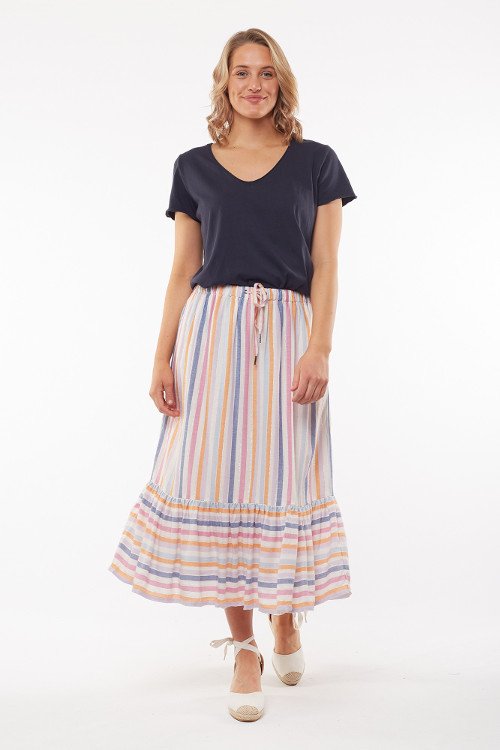 Elm 2024 striped skirt