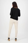 Slim leg cord pull-on pant