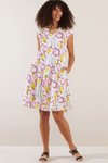 Seedburst print dress