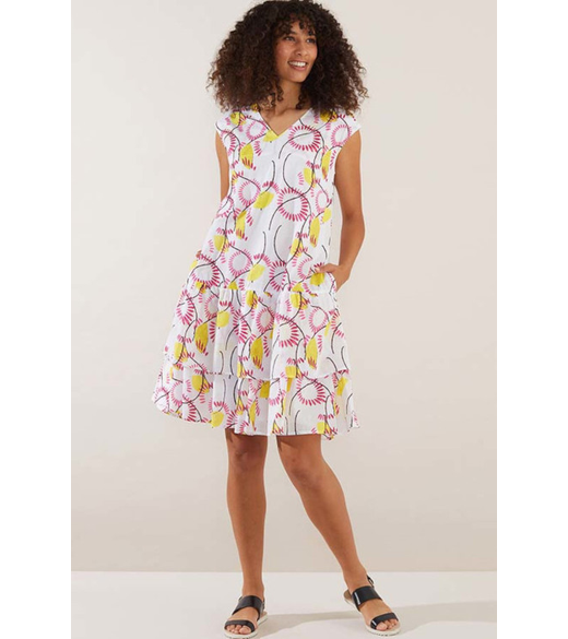 Seedburst print dress