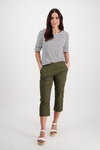 Poplin pull-on cargo pant