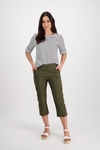 Poplin pull-on cargo pant