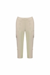 Poplin pull-on cargo pant